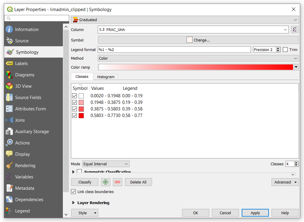 Changing the symbology of a layer