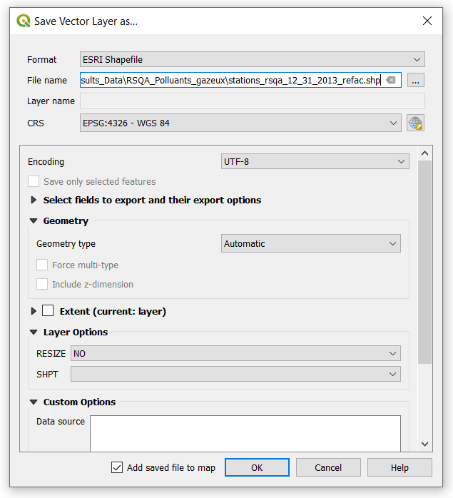 Saving the refactored layer